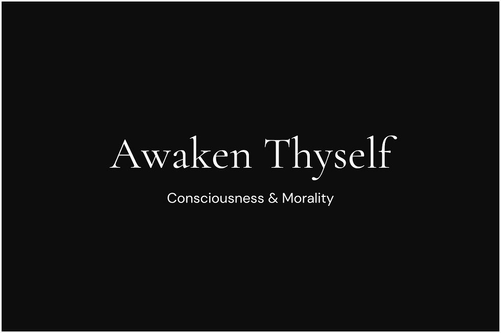 Consciousness & Morality