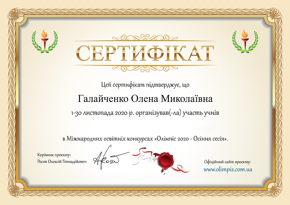 Olimpis certificate_Galaichenko