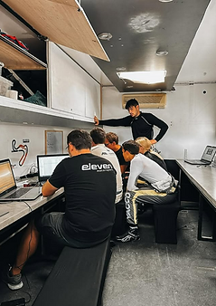 Séssion de coaching dans la semi-remorque
