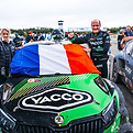 Davy Jeanney célébrant le titre de championnat de France en 2025