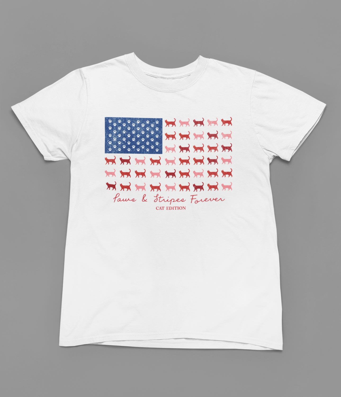 Paws And Stripes Forever Cat Edition Tshirt