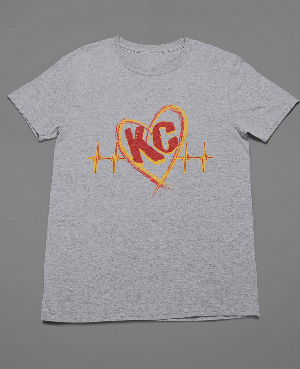 Thumbnail: KC Heartbeat Tshirt or Sweatshirt