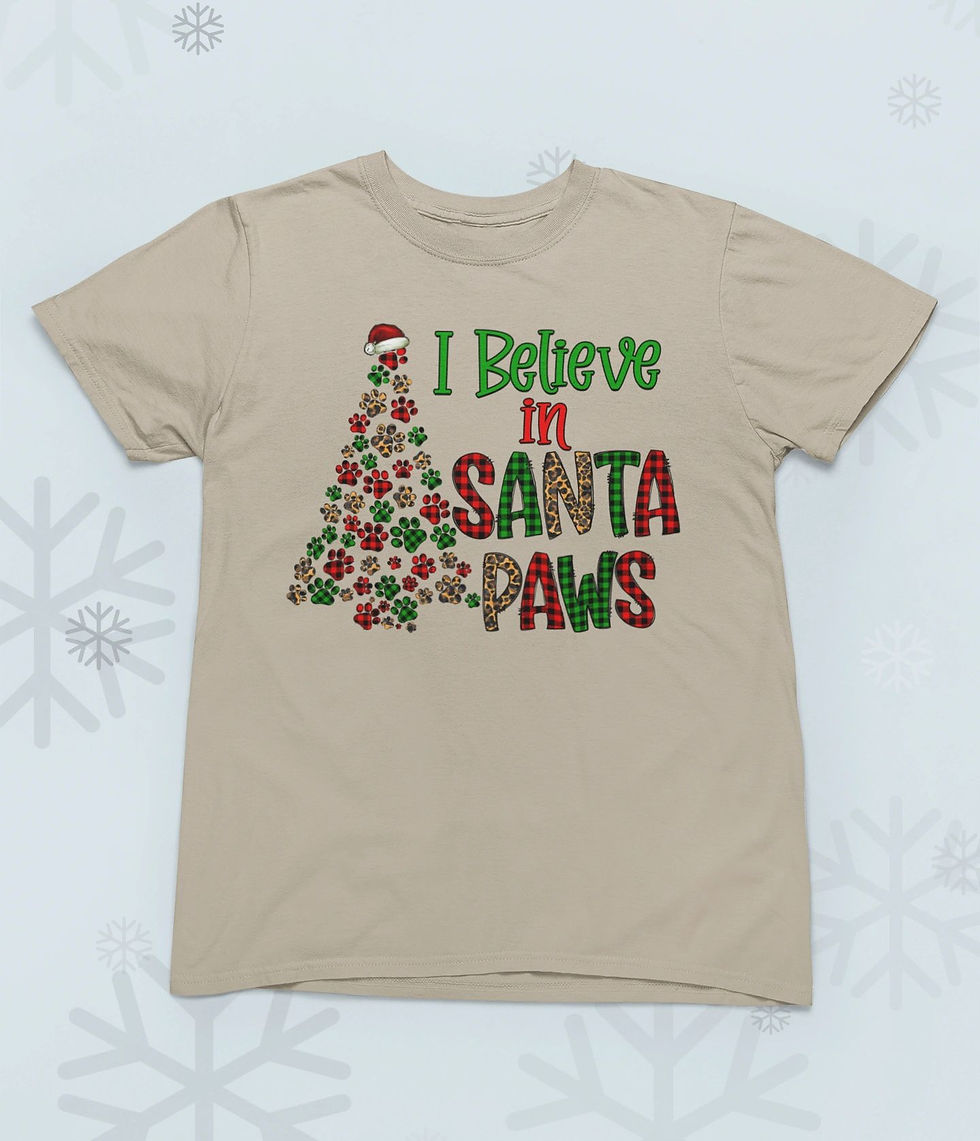 Thumbnail: I Belive in Santa Paws Tshirt