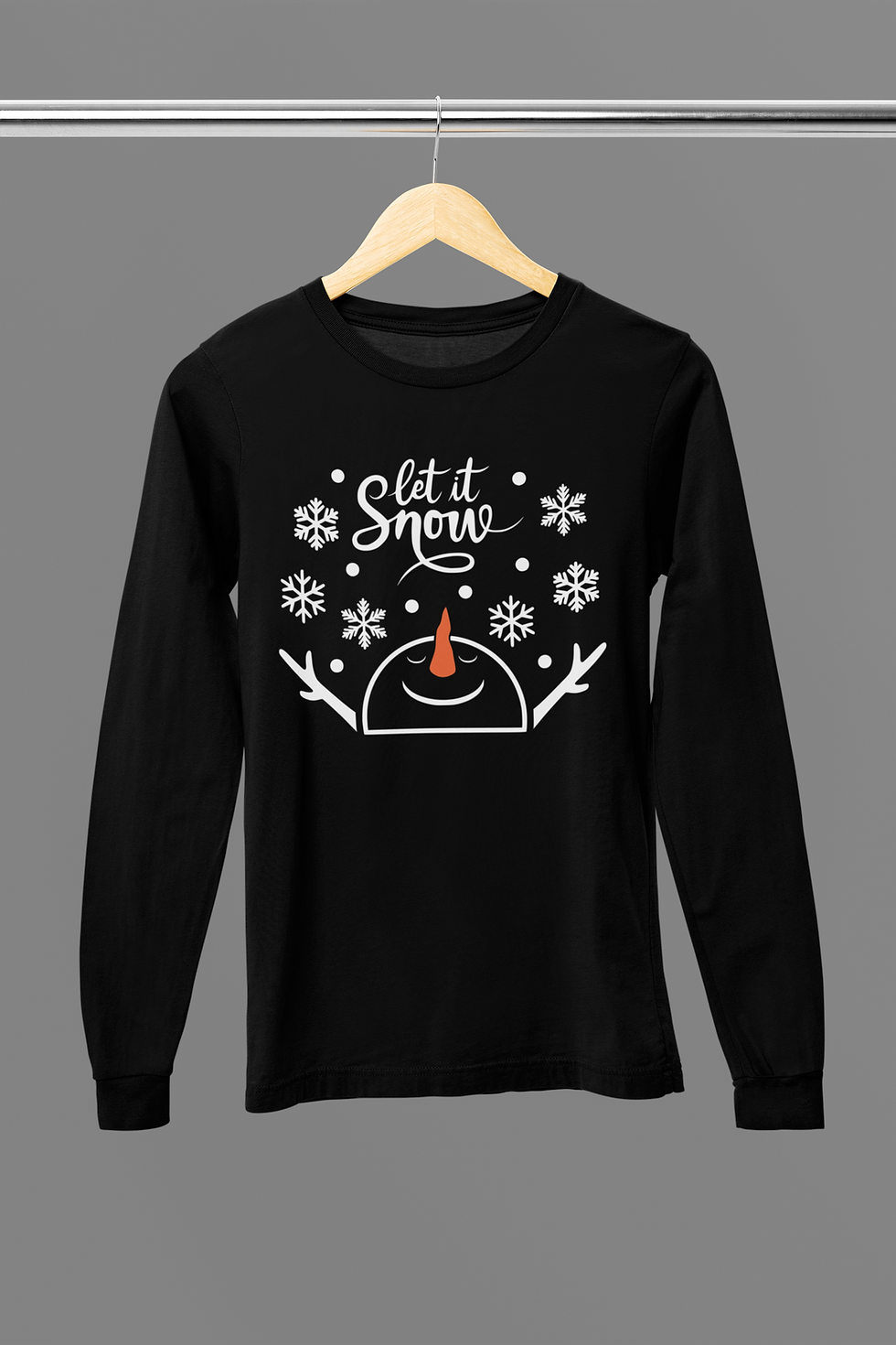 Thumbnail: Let It Snow Long Sleeve Tshirt or Sweatshirt