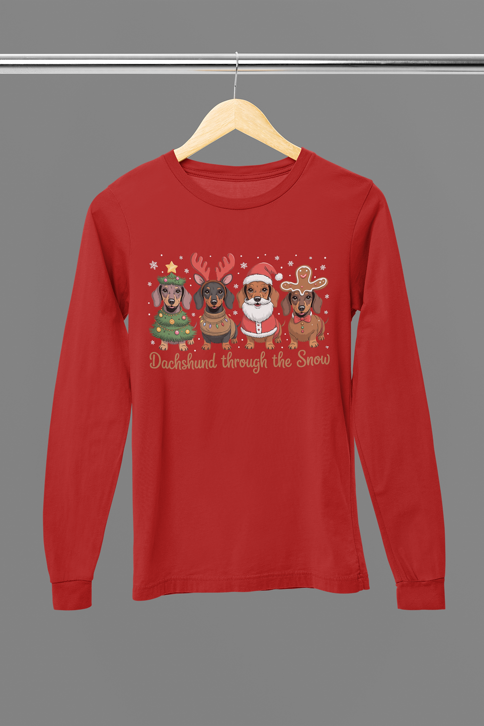 Thumbnail: Dachshund Through The Snow Tshirt or Sweatshirt