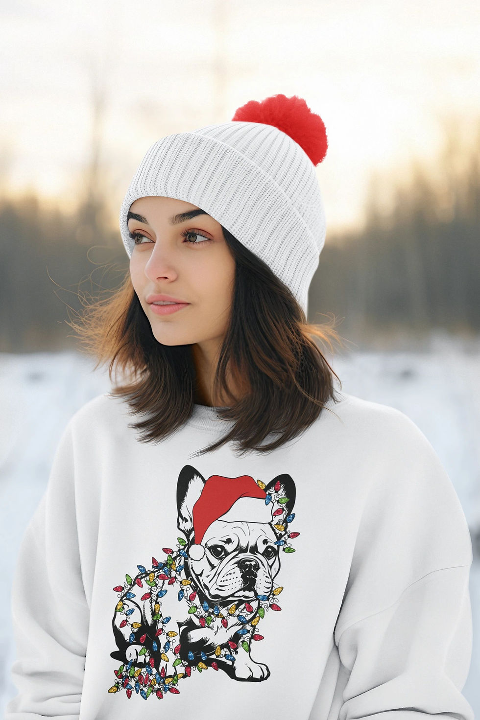 Thumbnail: Frenchie Christmas Sweatshirt