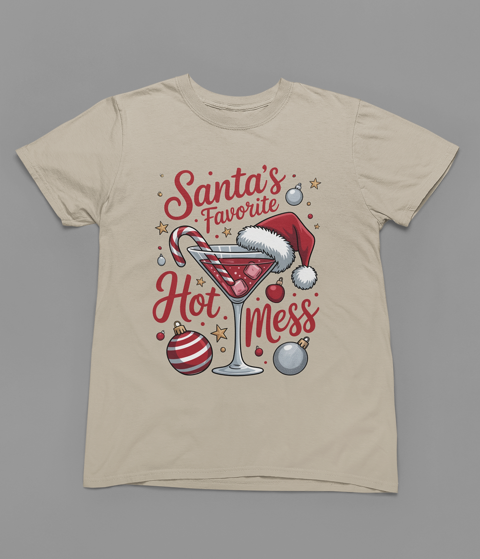 Thumbnail: Santa's Favorite Hot Mess Tshirt or Sweatshirt