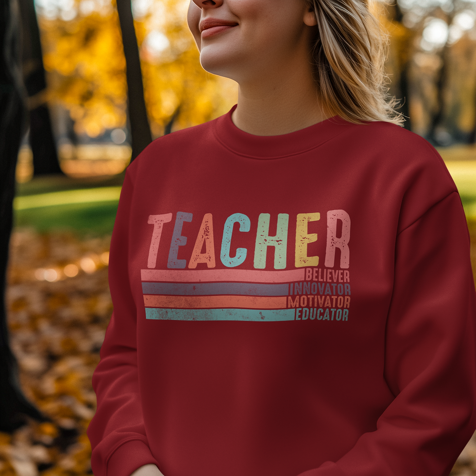 Thumbnail: Believer Innovator Motivator Educator Sweatshirt