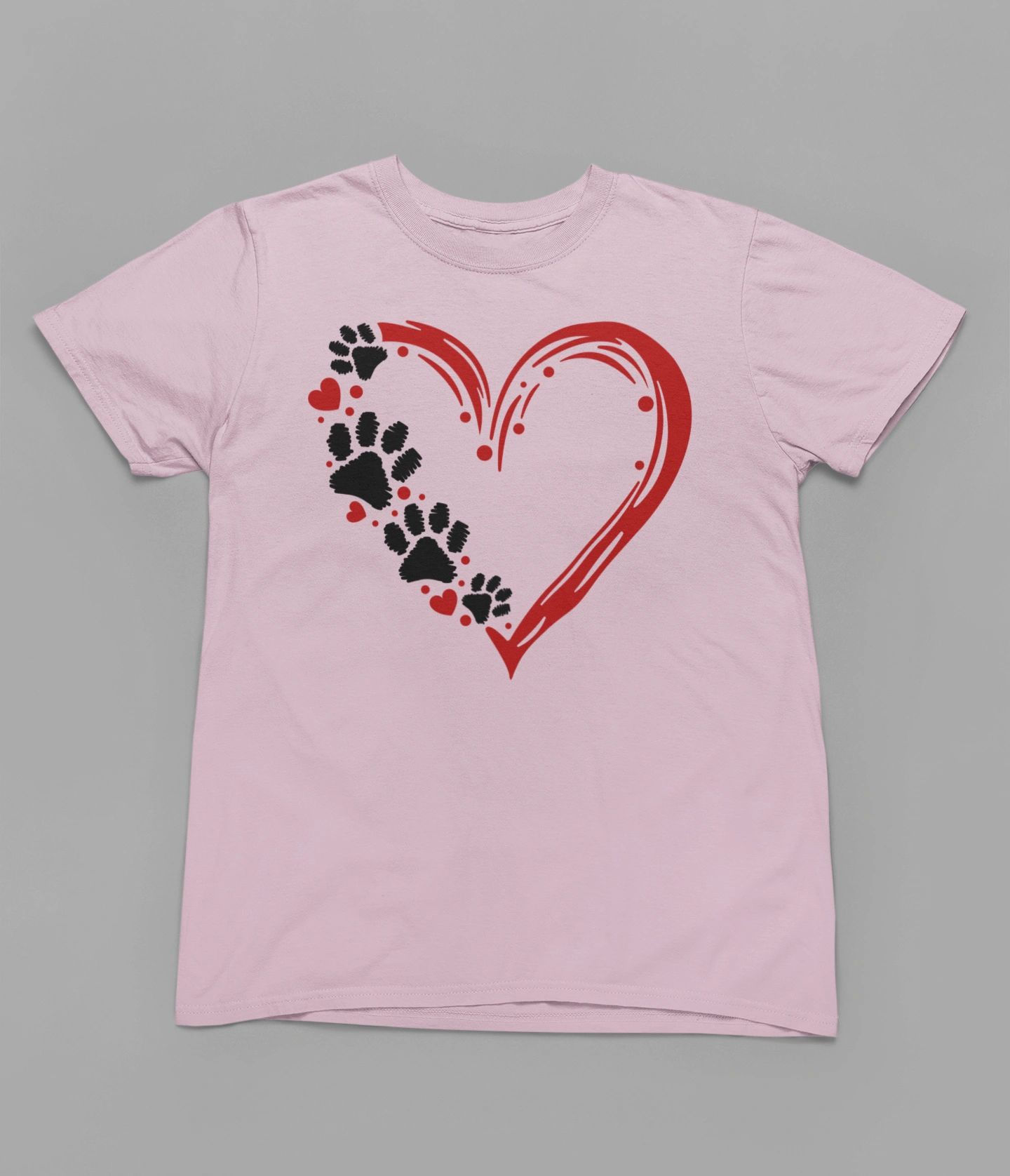 Paw Heart Tshirt or Sweatshirt
