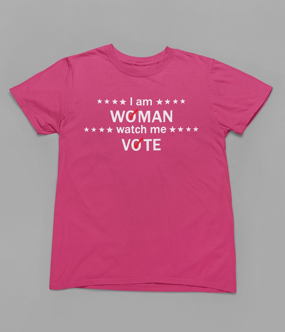 Thumbnail: I Am Woman Watch Me Vote Tshirt