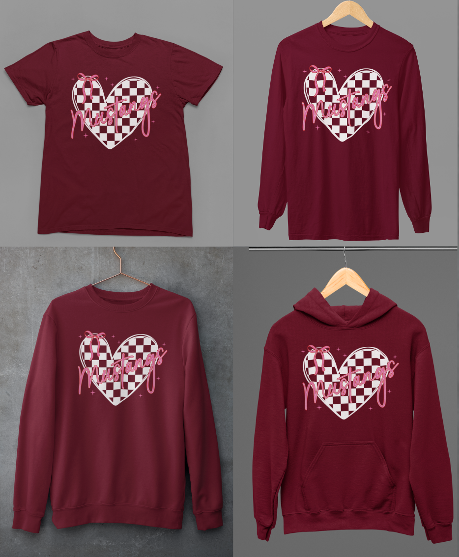 Thumbnail: Mustang Sweetheart Tshirt Sweatshirt or Hoodie