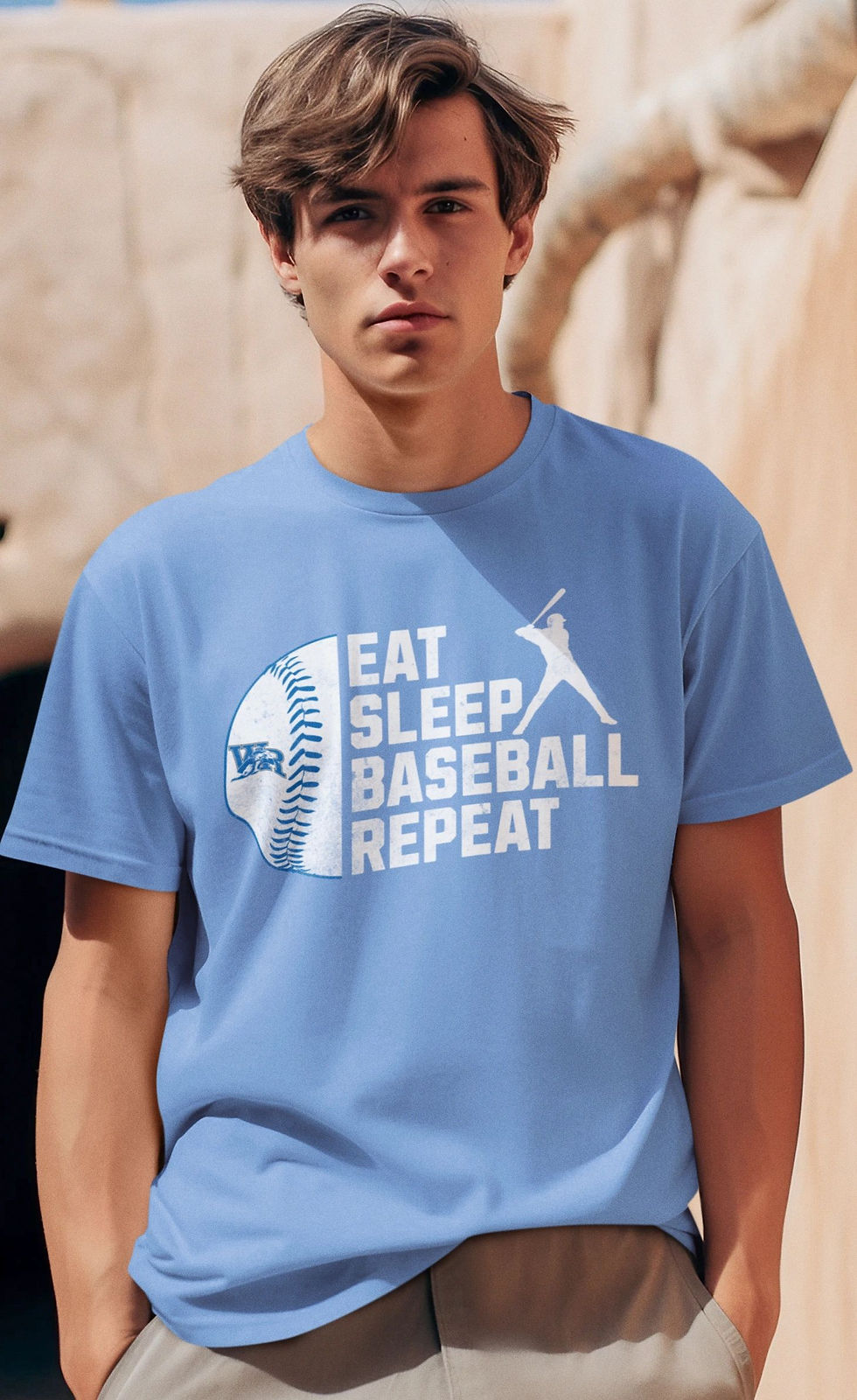 Thumbnail: WRHS Eat Sleep Baseball Repeat Tshirt