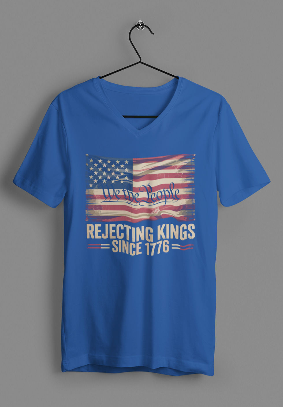 Thumbnail: We The People Rejecting Kings Flag Tshirt