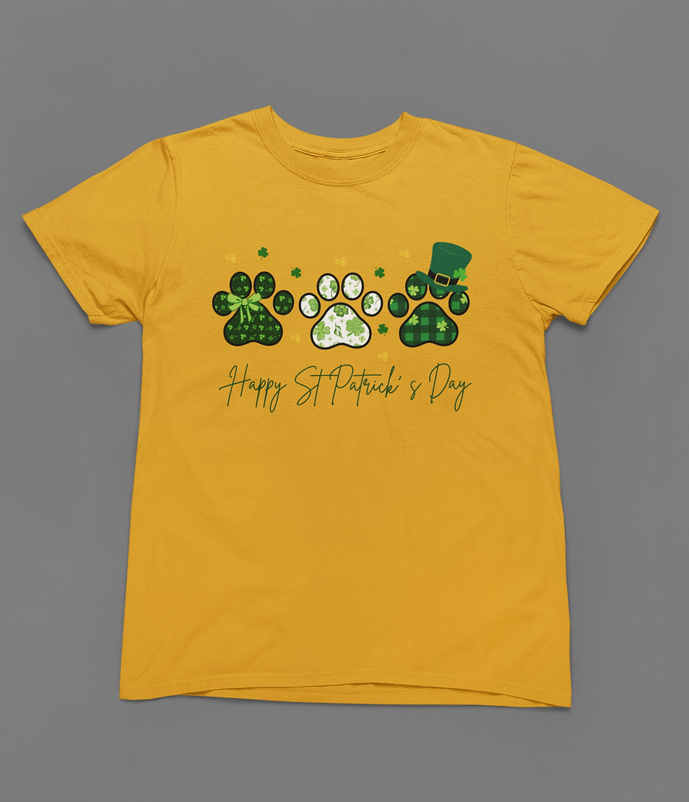Thumbnail: St. Patrick's Day Paws Tshirt or Sweatshirt