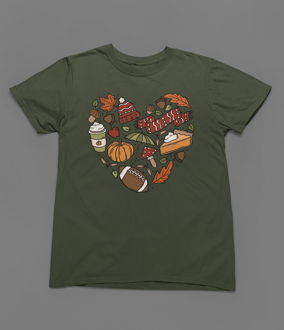 Thumbnail: Autumn Heart Tshirt or Sweatshirt