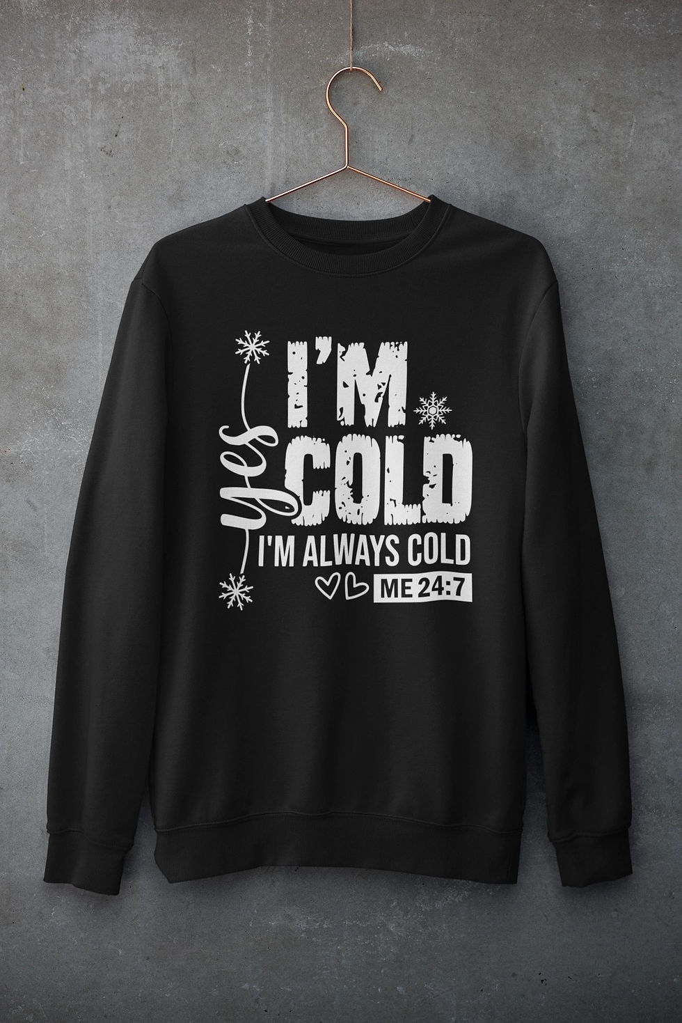Thumbnail: Yes I'm Cold Long Sleeve Tshirt or Sweatshirt