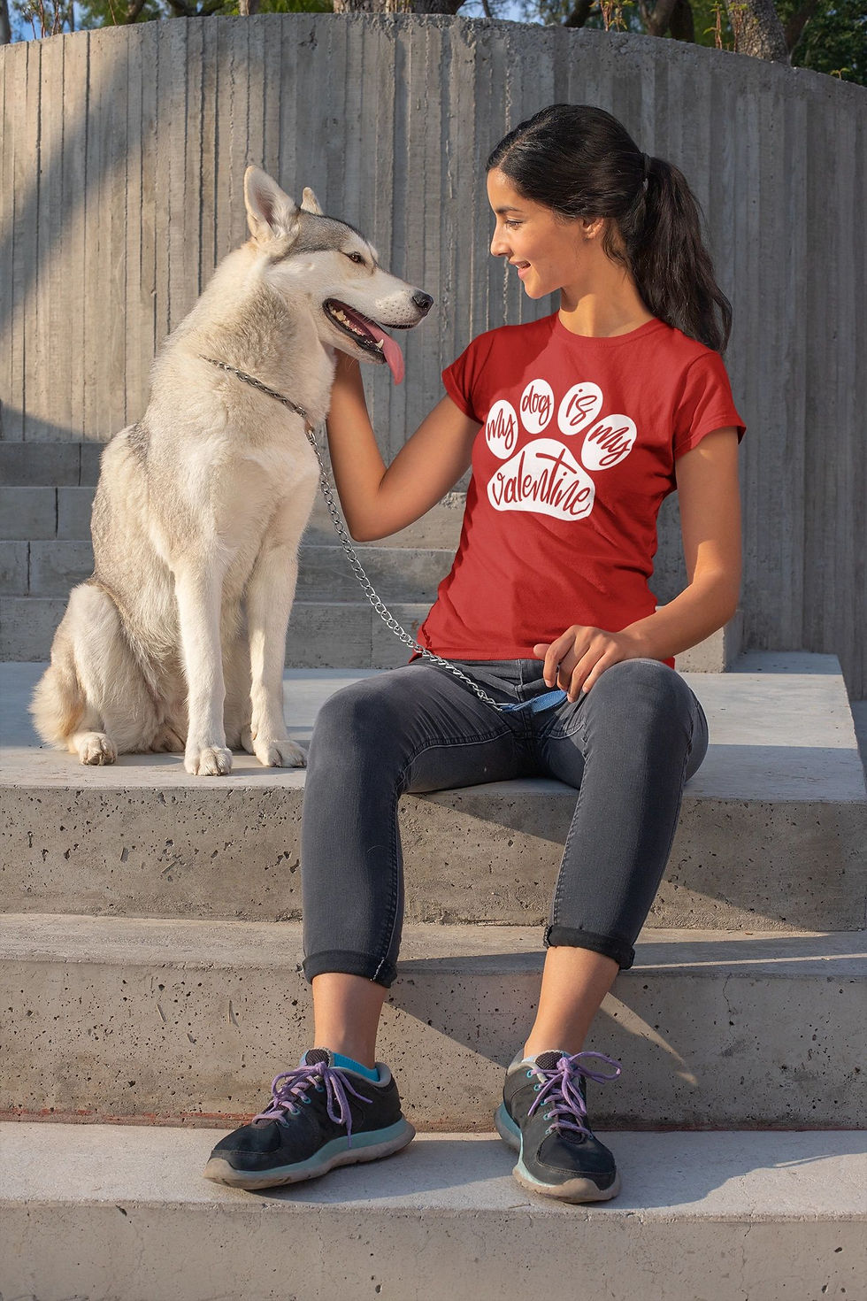 Thumbnail: My Dog Is My Valentine Tshirt