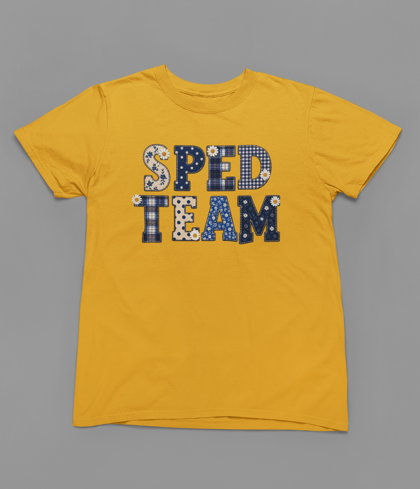 Team Faux Patchwork Tshirt or Sweatshirt