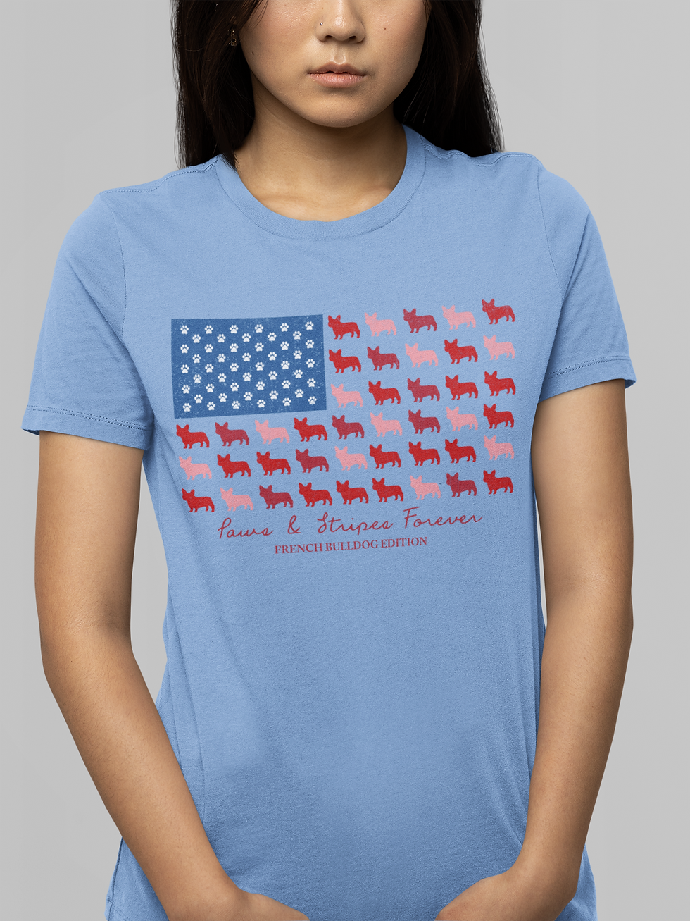 Thumbnail: Paws And Stripes Forever French Bulldog Edition Tshirt
