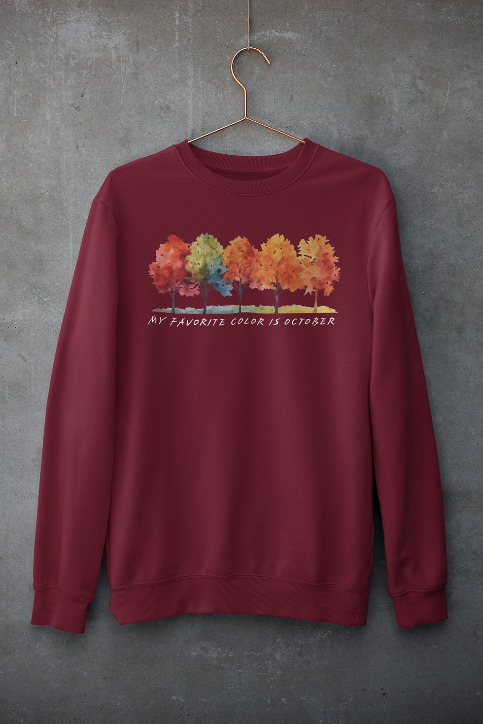 Thumbnail: My Favorite Color Is October Tshirt or Sweatshirt