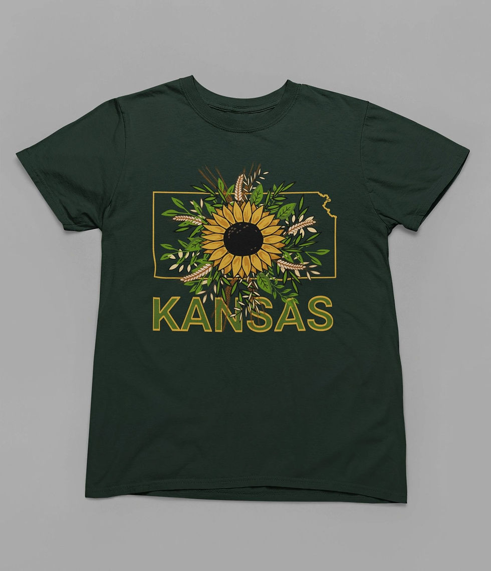 Thumbnail: Kansas Sunflower Tshirt or Sweatshirt