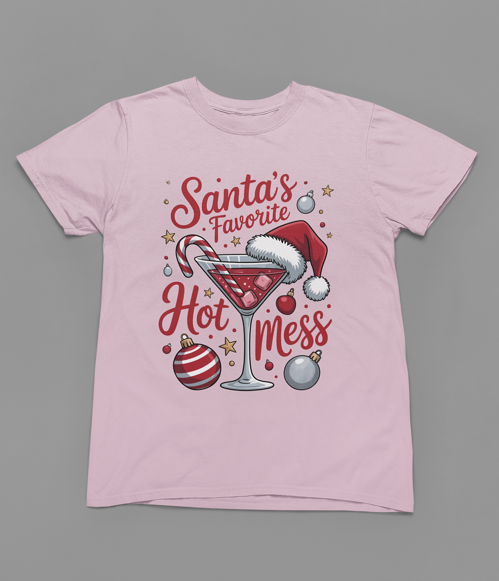Thumbnail: Santa's Favorite Hot Mess Tshirt or Sweatshirt