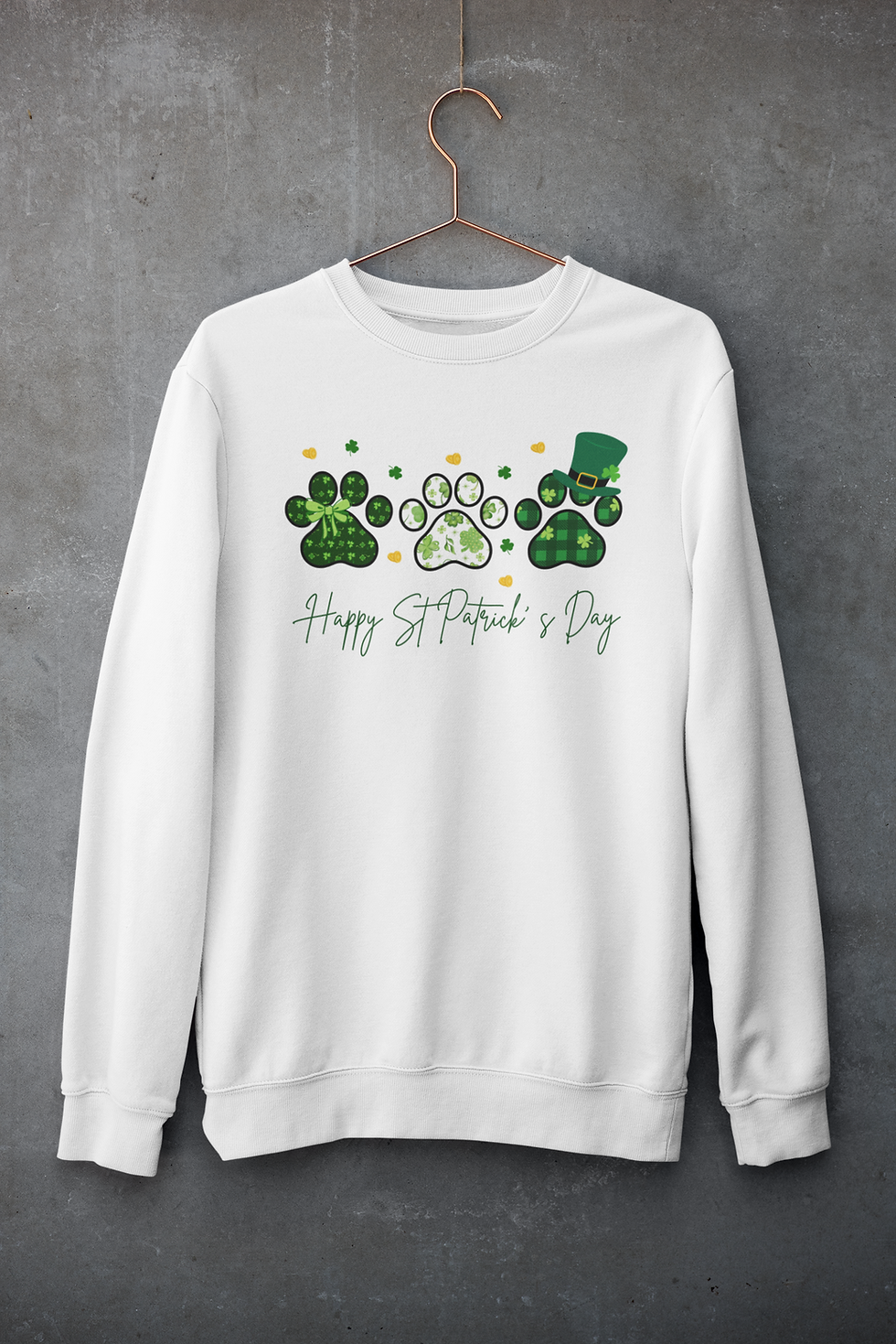 Thumbnail: St. Patrick's Day Paws Tshirt or Sweatshirt