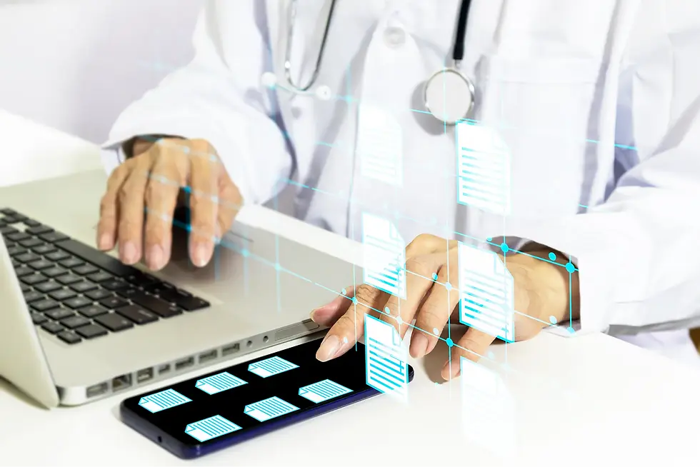 AI-powered OCR extracting insights from clinical documents.