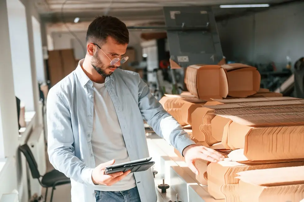 OCR scanning product serial numbers for automated inventory tracking.