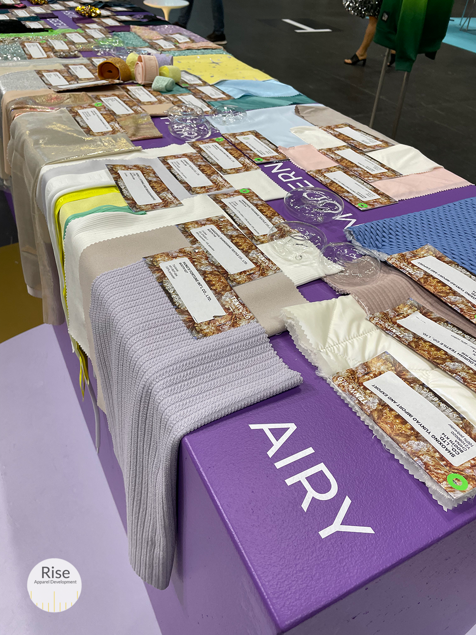 Fabric Swatches on a table