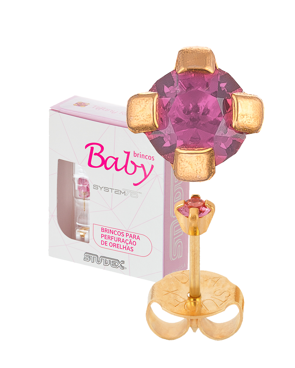 BABY SYSTEM 75 - 7581-0110/132 - Tiffany Rosa 2mm