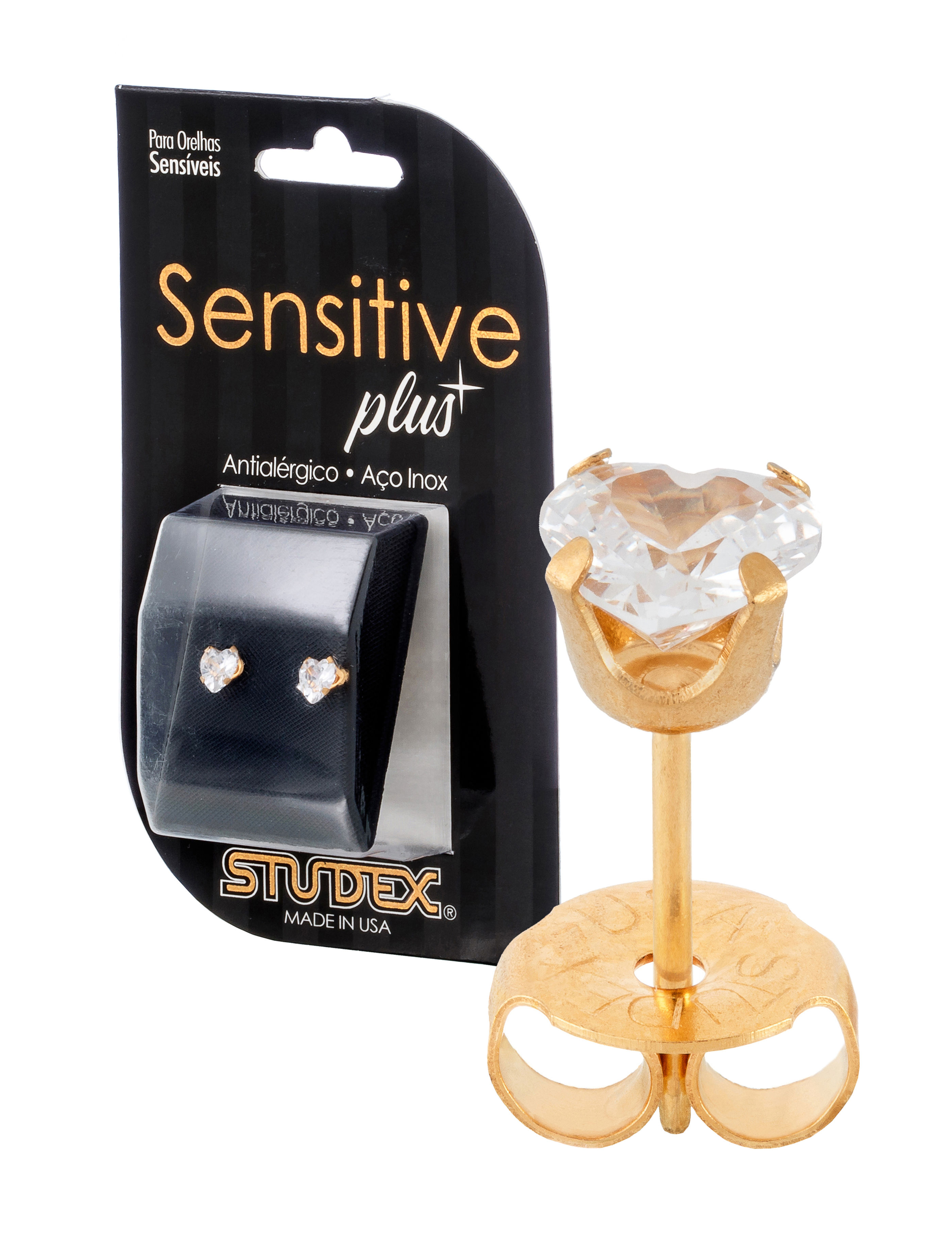 SensitivePlus SP885Y - Coração Cristal Dourado
