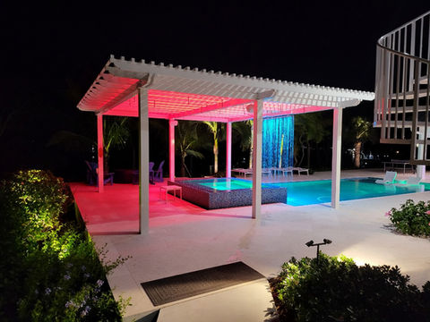 "Transform your outdoor space with a custom aluminum pergola, expertly crafted and powder-coated for durability and style. Enjoy a low-maintenance, weather-resistant solution that enhances your patio or garden."