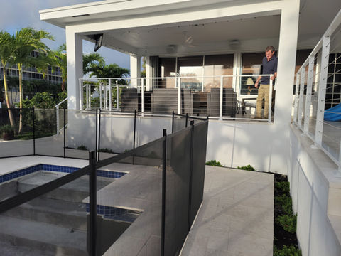 stainless cable railing, aluminum railing, 316 stainless rails, cable railing