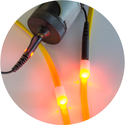 Traceable Brightness for Optical Fiber Connectivity