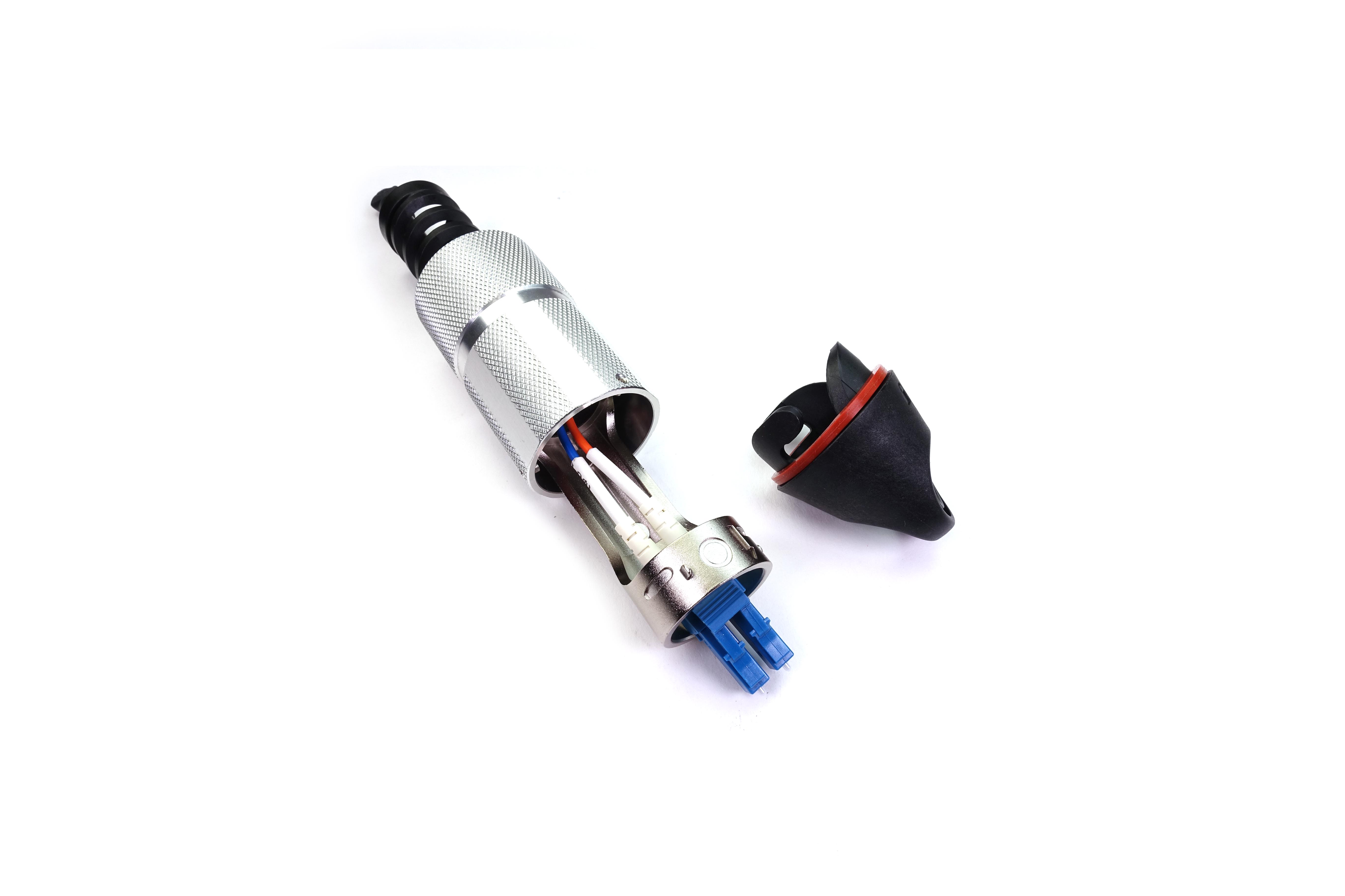 R2CT Housing with LC Connector for optical fiber connection