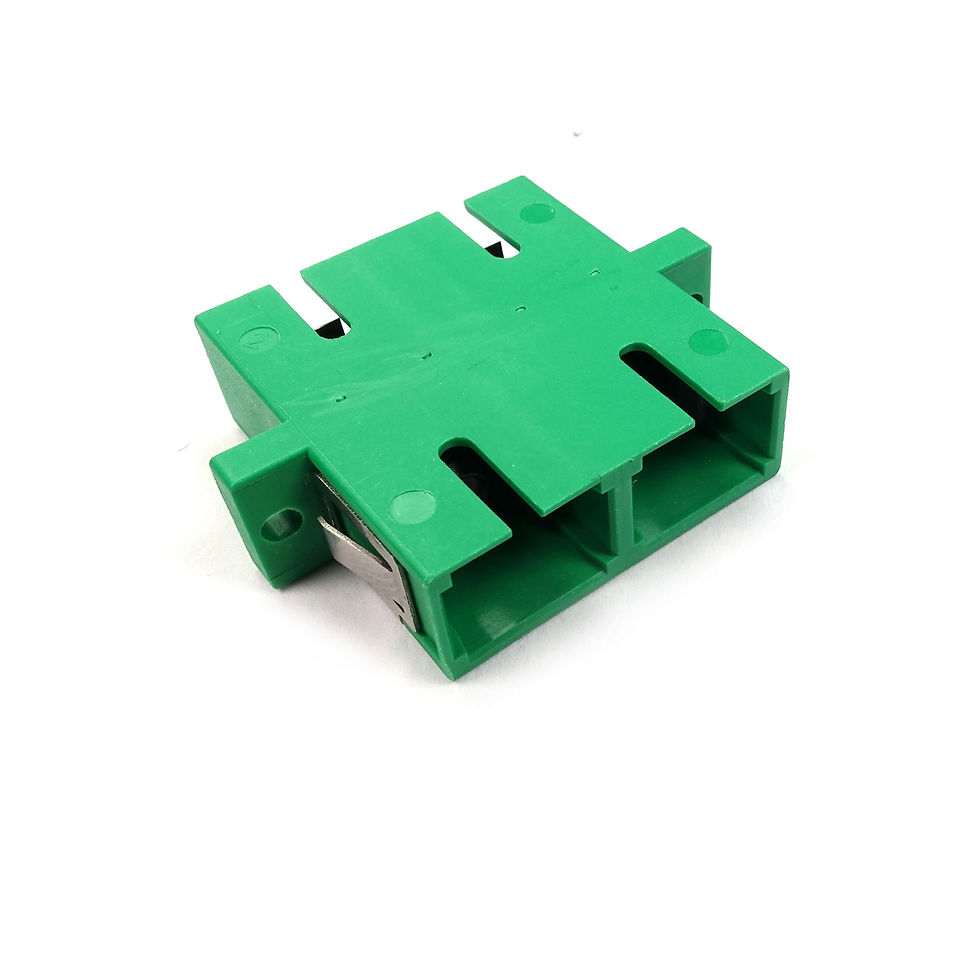 SC fiber optic adapters for connecting fiber optic cables in data centers