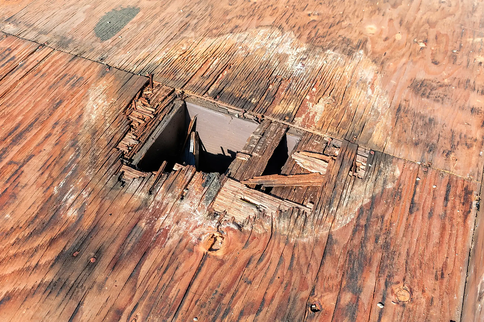 The Cost of Replacing Plywood and Rotten Roof Decking