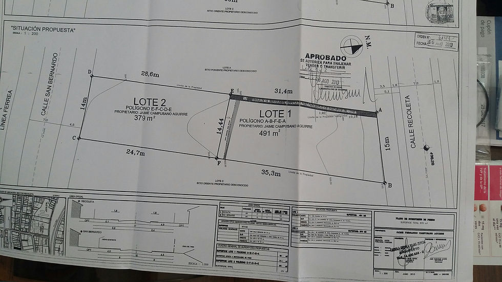 Plano terreno Jaime Campusano