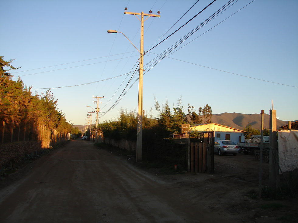 Vista camino tránsito