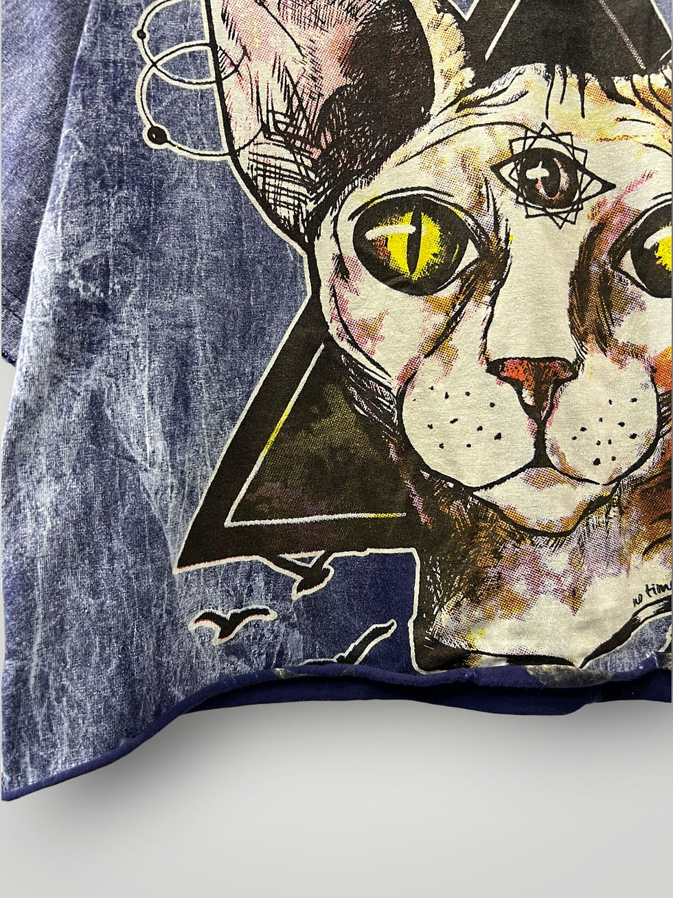Thumbnail: Tie-Dye Crop Top with Graphic Print