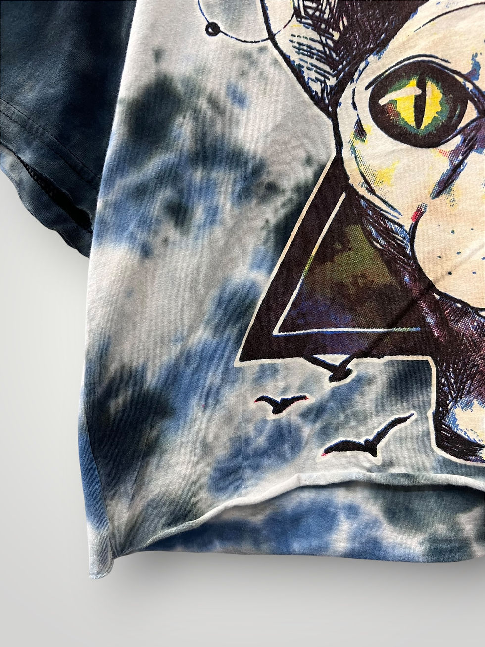 Thumbnail: Tie-Dye Crop Top with Graphic Print