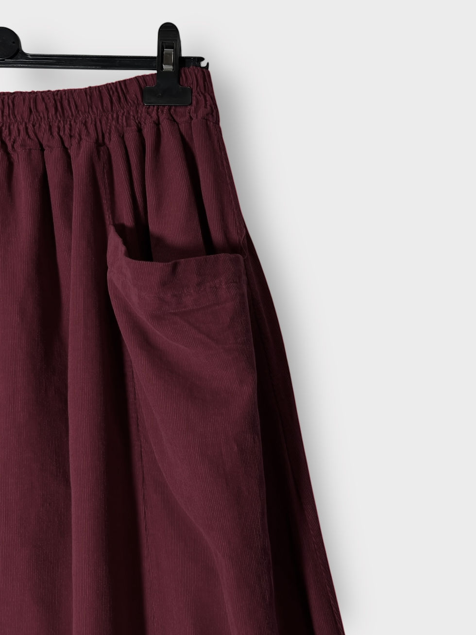 Thumbnail: Corduroy A-Line “Cargo” Skirt