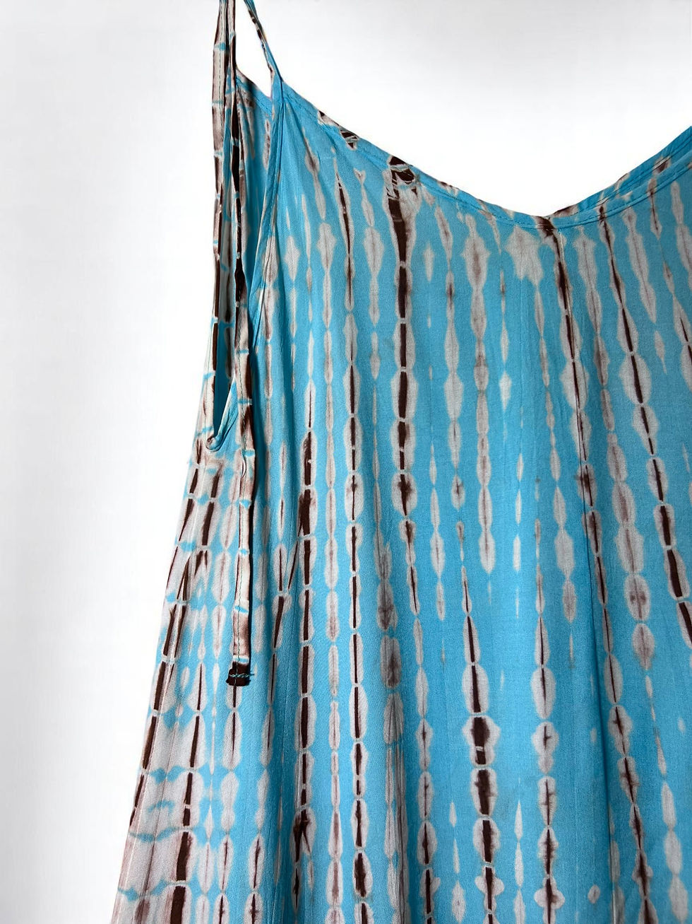 Μικρογραφία: Ολόσωμη Φόρμα με Tie Dye Μοτίβο και Δετές Τιράντες