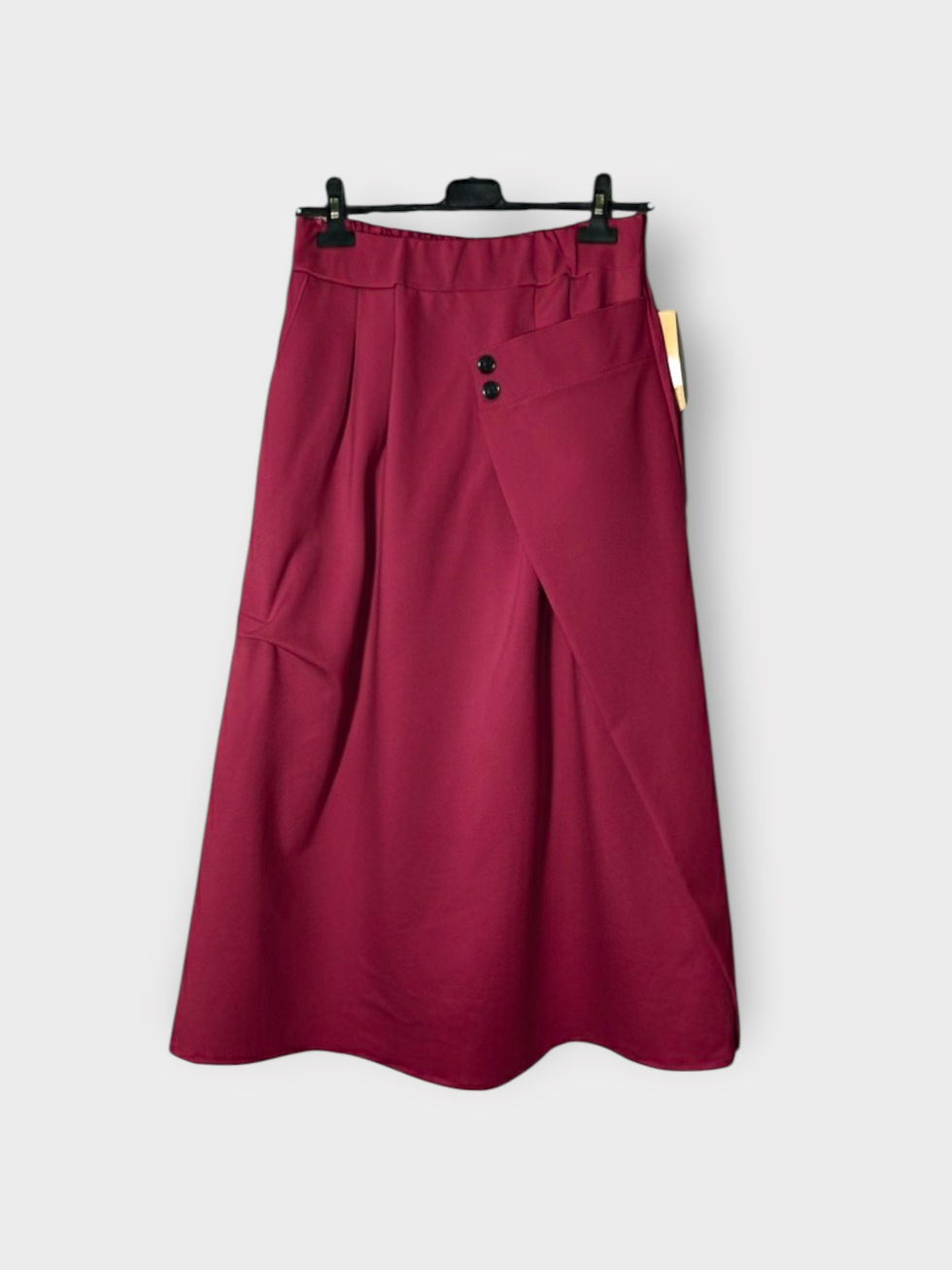 Thumbnail: Skirt with Criss-Cross Design at Front and Elastic Waist