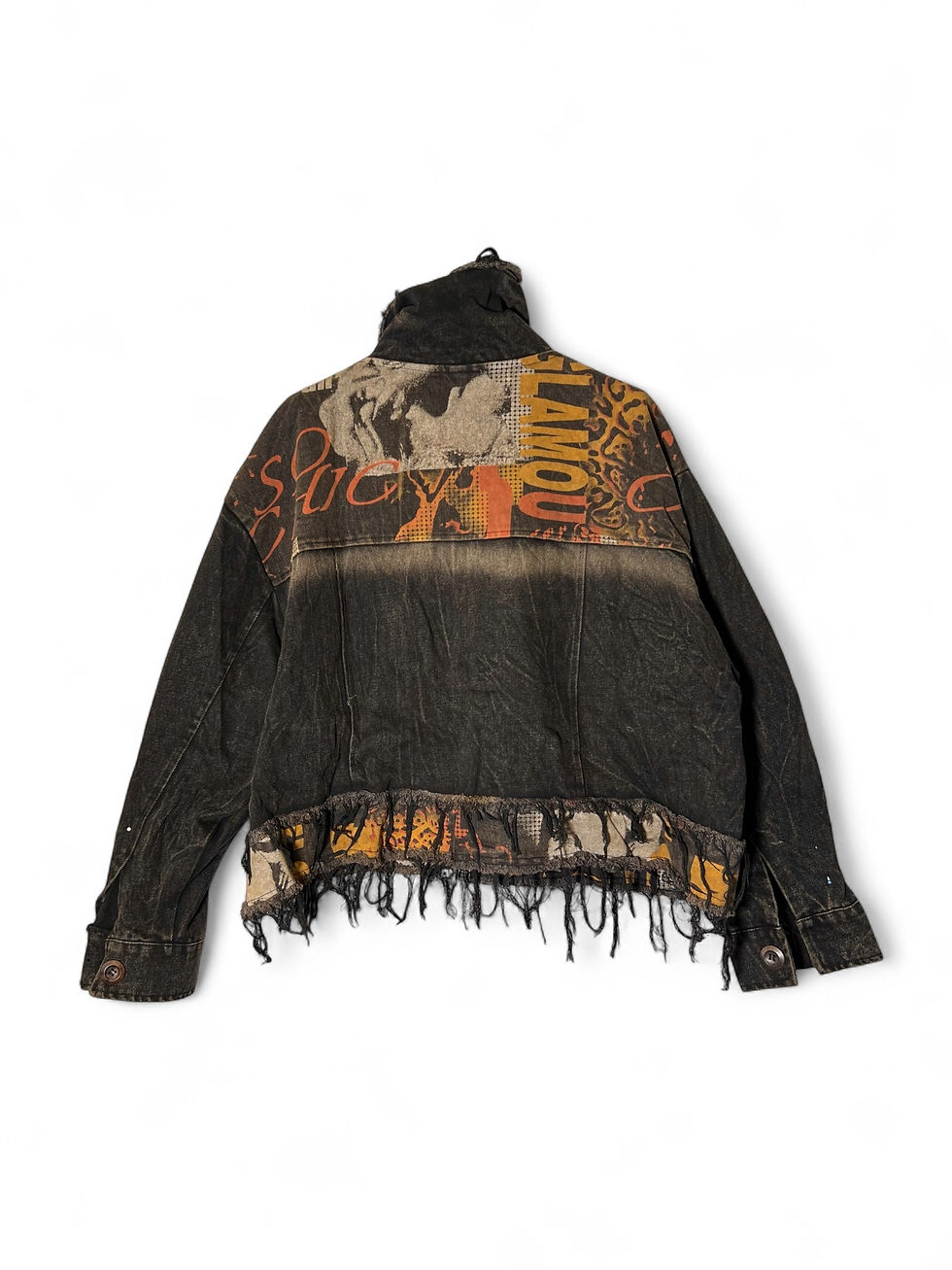 Μικρογραφία: Πετροπλυμένο Jacket με Patchwork Λεπτομέρειες 
