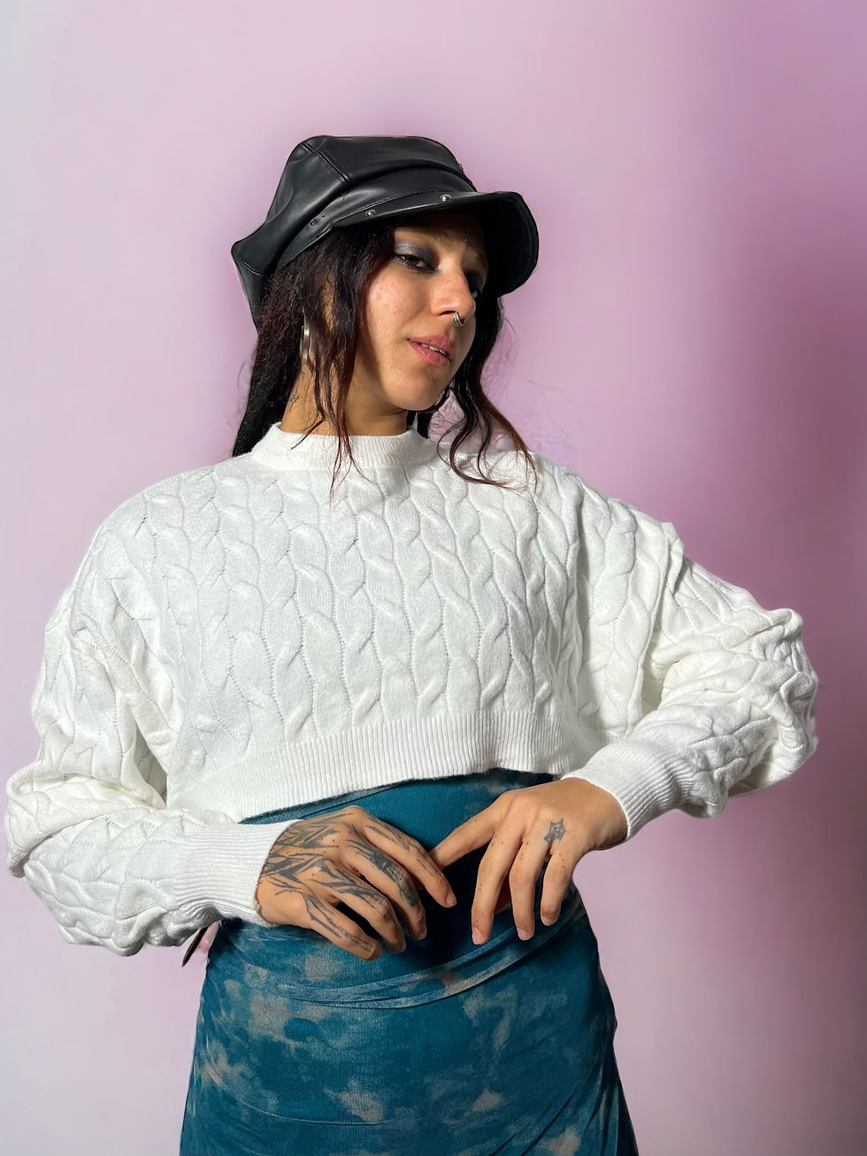 Thumbnail: Long Sleeve Crop Sweater