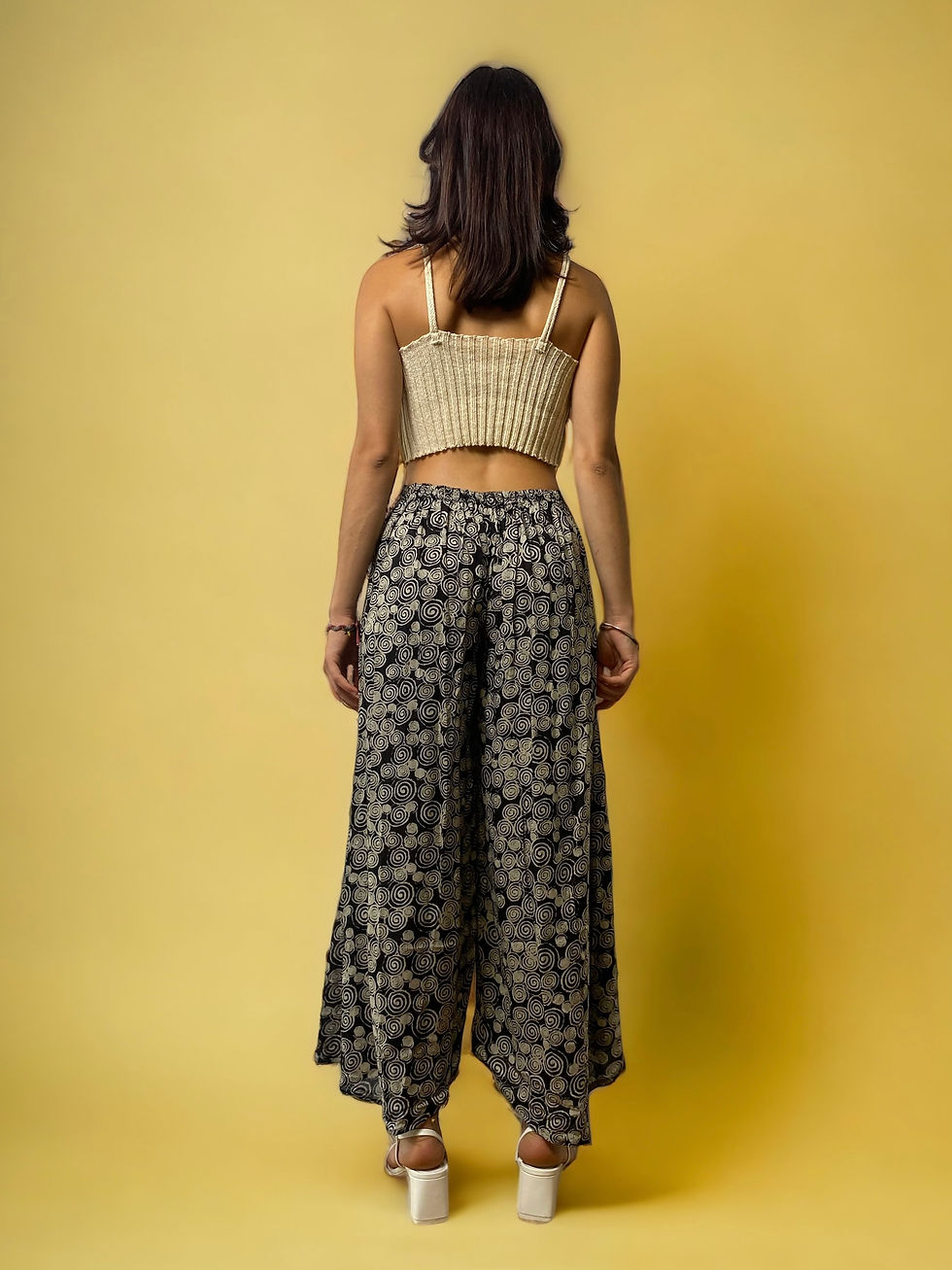 Thumbnail: Airy Pants with Abstract Ethnic Pattern