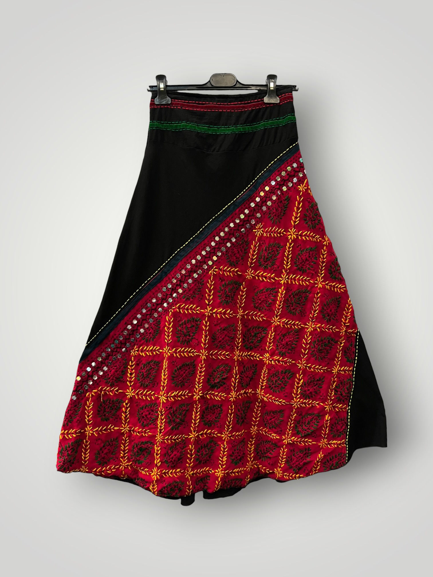 A-Line Skirt with Ornate Embroidery