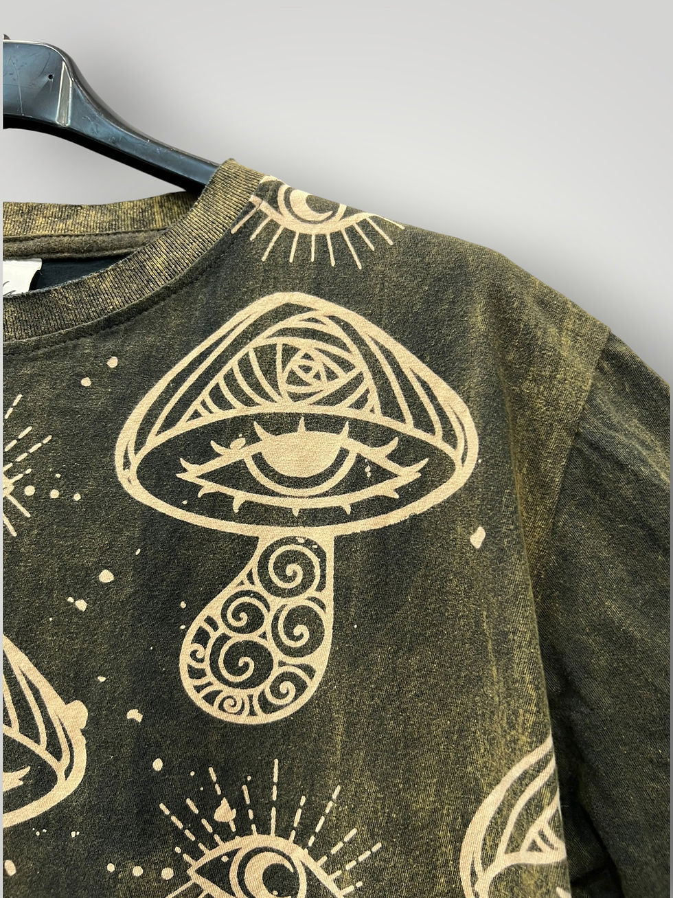 Thumbnail: Stonewashed Short Sleeve T-Shirt with Print
